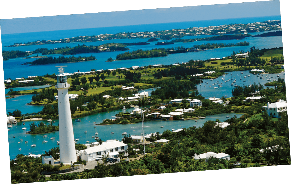 Aerial View of Bermuda- Gibbs Light House